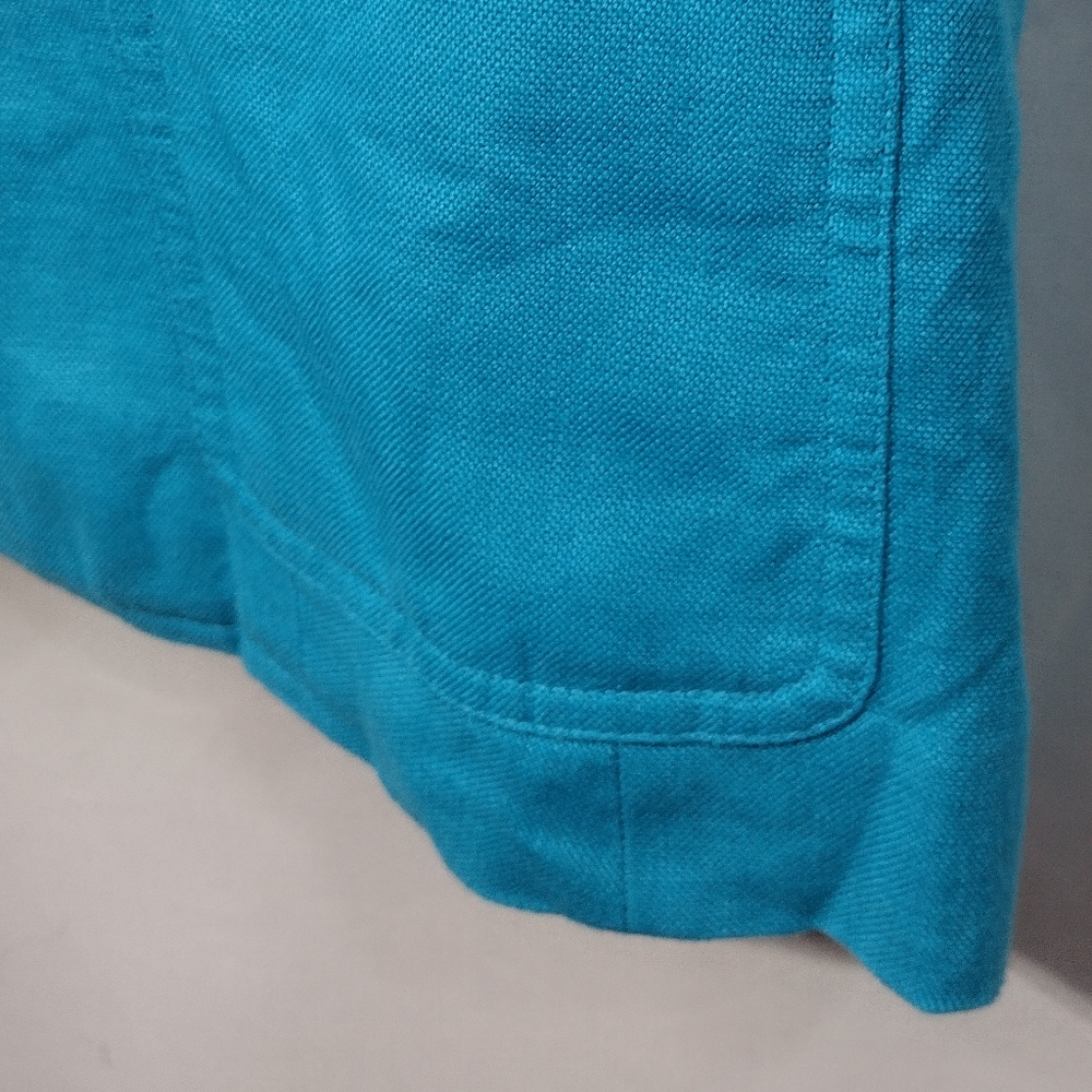 Talbots Irish Linen Blazer Women's 12 Blue Office Career Work Casual Retro Y2K - Picture 5 of 10